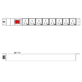 8*GB10A基本型PDU/总控开关